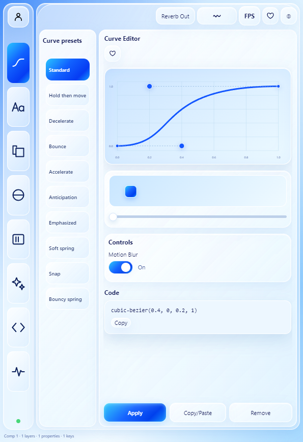 KeyHole Animation interface